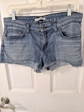 Rich & Skinny Light Wash Denim Cutoff Shorts